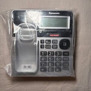 Panasonic Link2Cell Bluetooth Cordless Phone System 4 Handsets‎ Silver Black